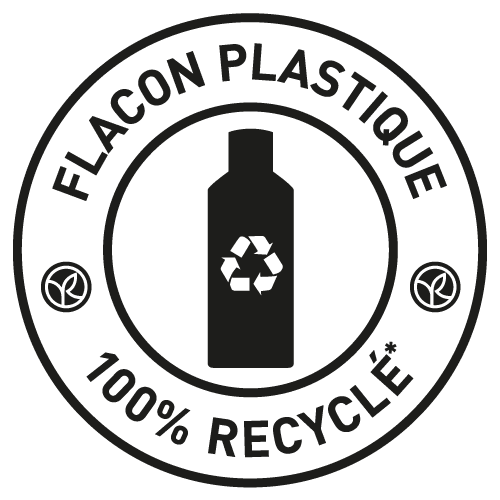 Flacons plastique 100% recyclé*