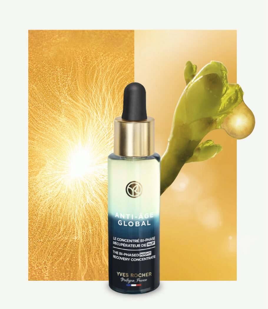 Produit biphase récupérateur de nuit par Yves Rocher