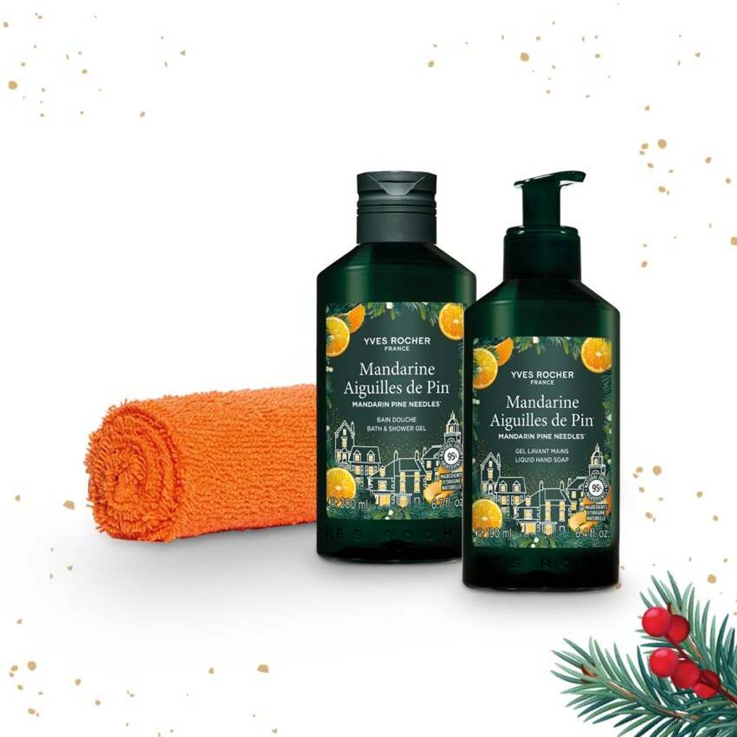 Set Mandarine Aiguilles de Pin