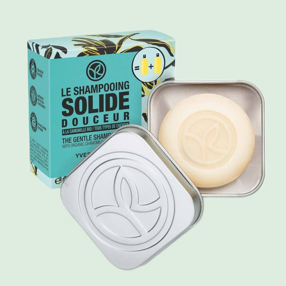 Le Shampooing Solide Douceur + boîte à cosmétiques solides